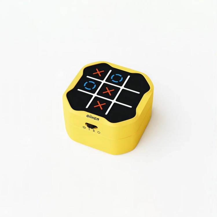 Żółta gra logiczna GiiKER Tic-Tac-Toe BOLT 3 w 1