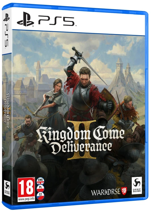 Kingdom Come Deliverance II na PS5 – okładka gry pod kątem
