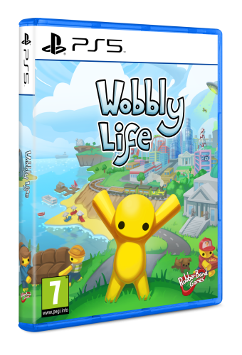 Wobbly Life na PS5 – okładka wydania pudełkowego pod kątem