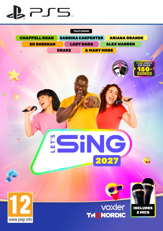 Let’s Sing 2027 na PS5 – zestaw z dwoma mikrofonami