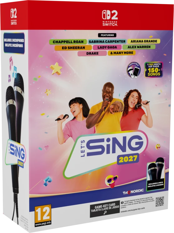 Let’s Sing 2027 na Nintendo Switch 2 – zestaw z dwoma mikrofonami