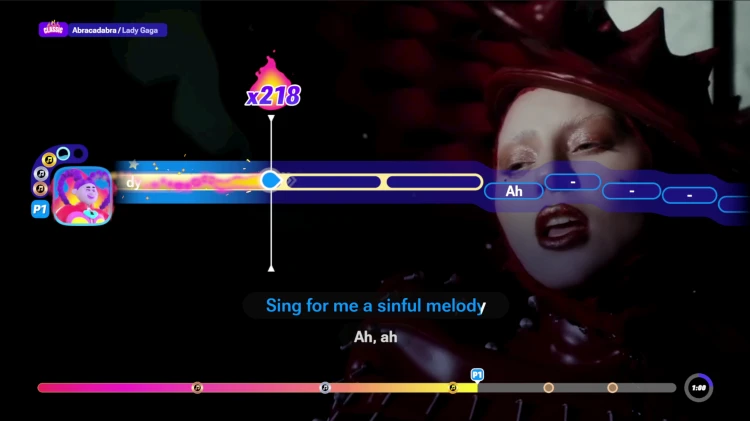 Rozgrywka jednoosobowa w Let’s Sing 2027 – utwór Abracadabra