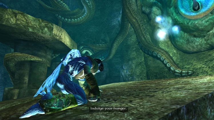 Raziel podczas rozgrywki w Legacy of Kain: Defiance Remastered na Nintendo Switch