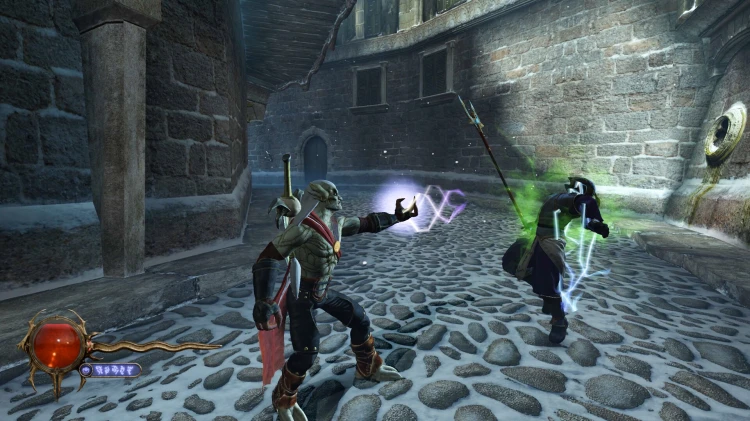 Starcie z przeciwnikami w Legacy of Kain: Defiance Remastered na PS5