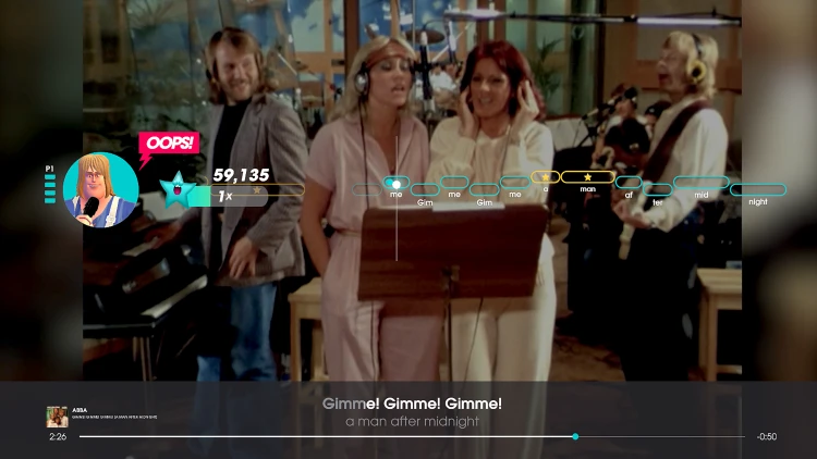 Gimme! Gimme! Gimme! w Let’s Sing ABBA na Nintendo Switch 2 – rozgrywka solo