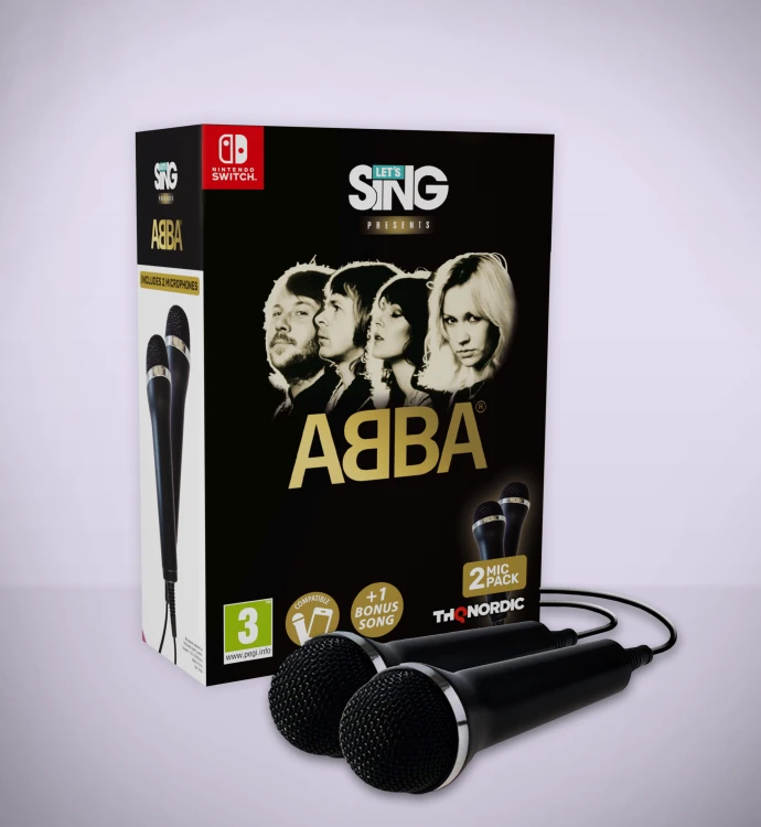 Let’s Sing ABBA z 2 mikrofonami na Nintendo Switch – zestaw karaoke