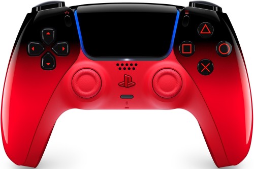 Kontroler Sony DualSense Techno Red do PS5 – widok z przodu