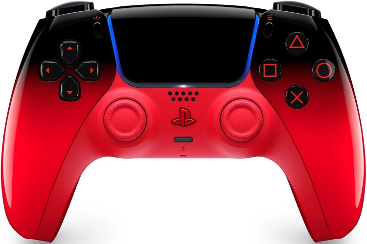 Kontroler Sony DualSense Techno Red do PS5 – widok z przodu