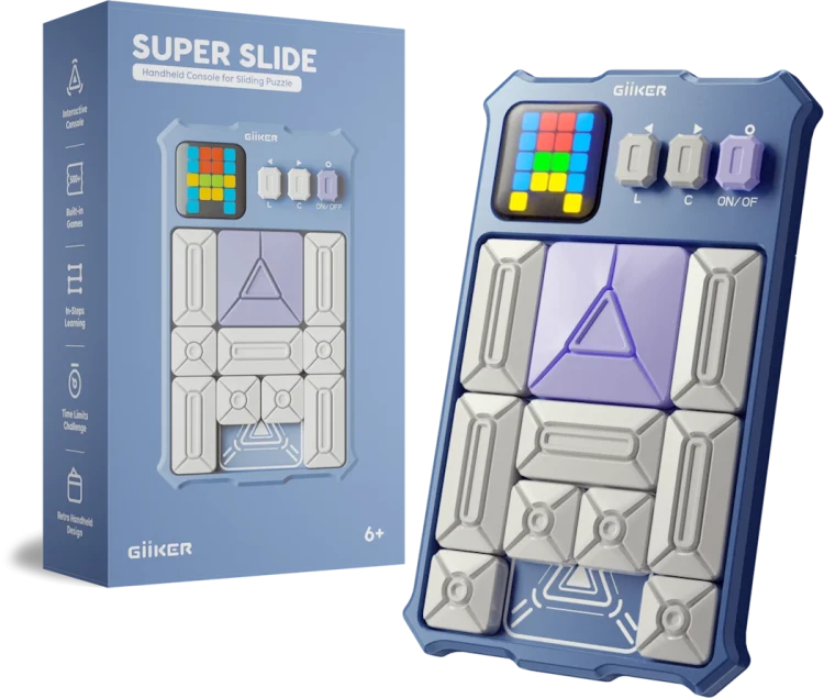 GiiKER Super Slide – interaktywna gra logiczna w kolorze lawendowym