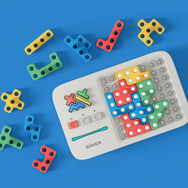 Gra logiczna GiiKER Super Blocks z kolorowymi klockami