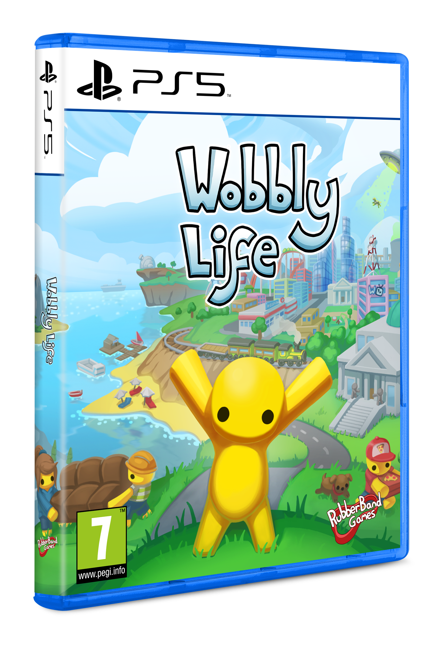 Wobbly Life na PS5 – okładka wydania pudełkowego pod kątem