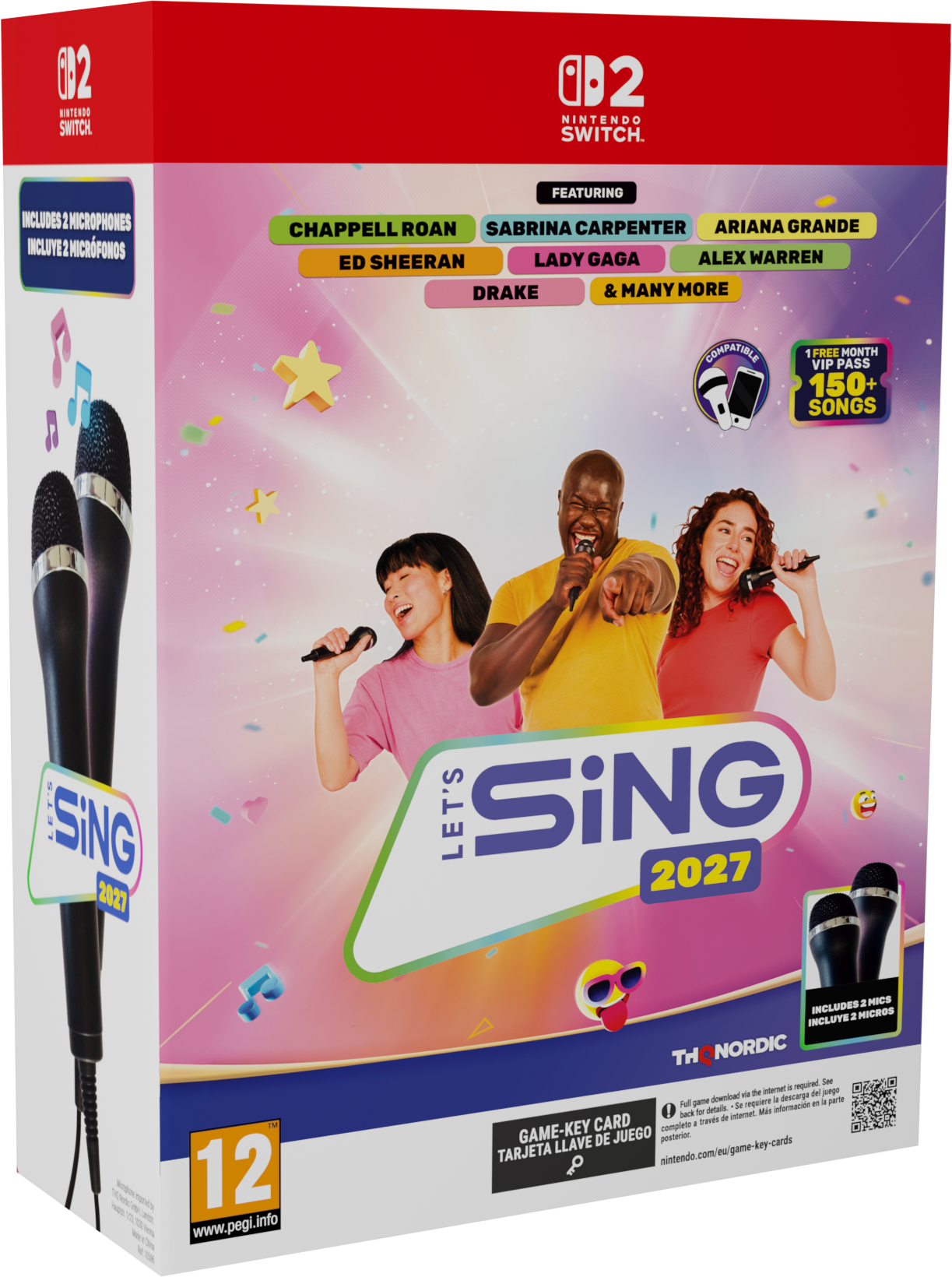 Let’s Sing 2027 na Nintendo Switch 2 – zestaw z dwoma mikrofonami
