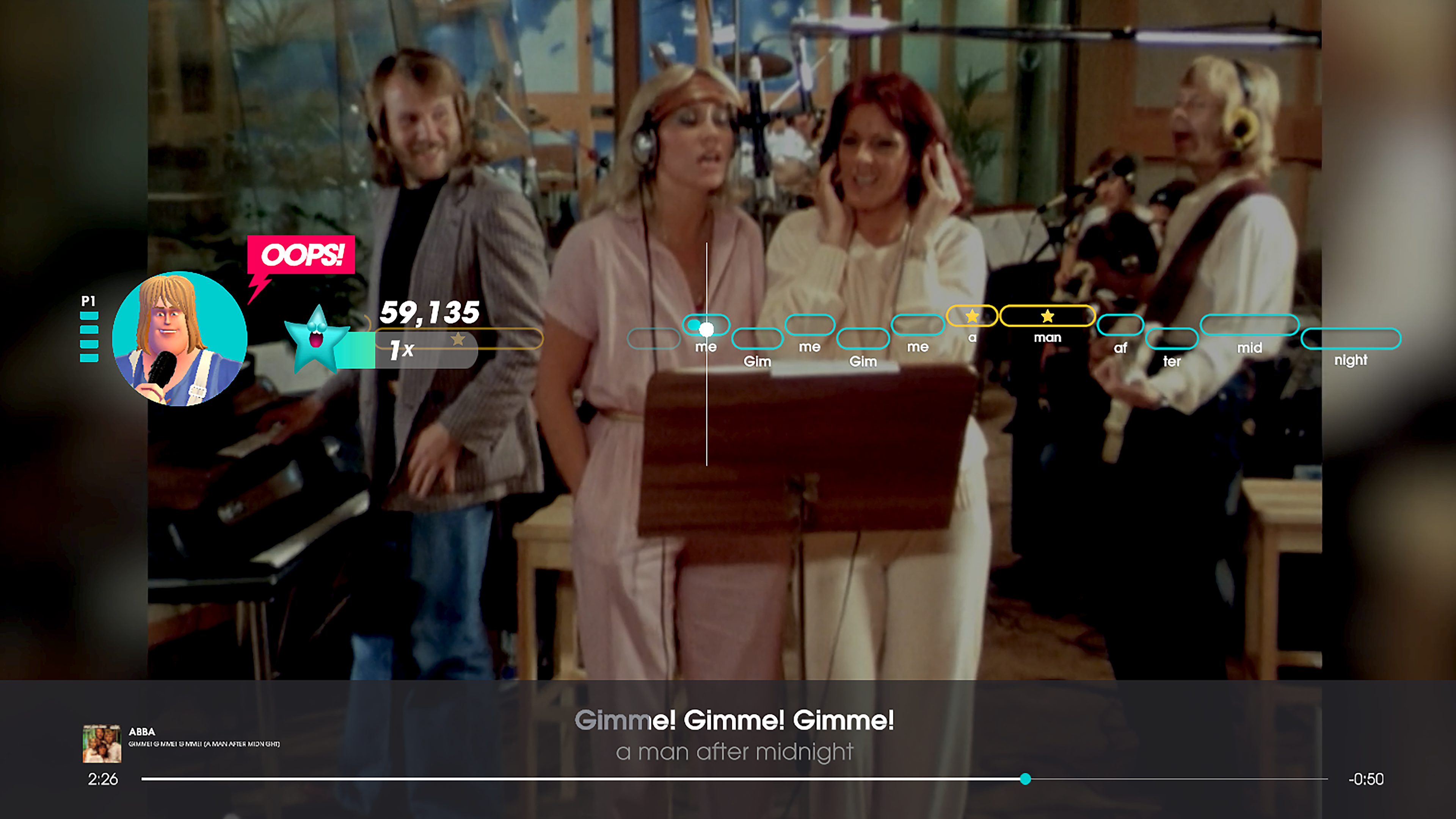 Gimme! Gimme! Gimme! w Let’s Sing ABBA na Nintendo Switch 2 – rozgrywka solo